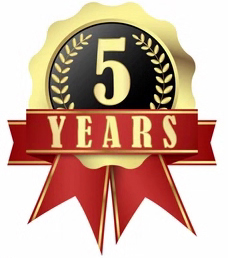 5 Year logo for Golden Jubilee
